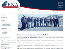 Tablet Screenshot of ena-marine.com